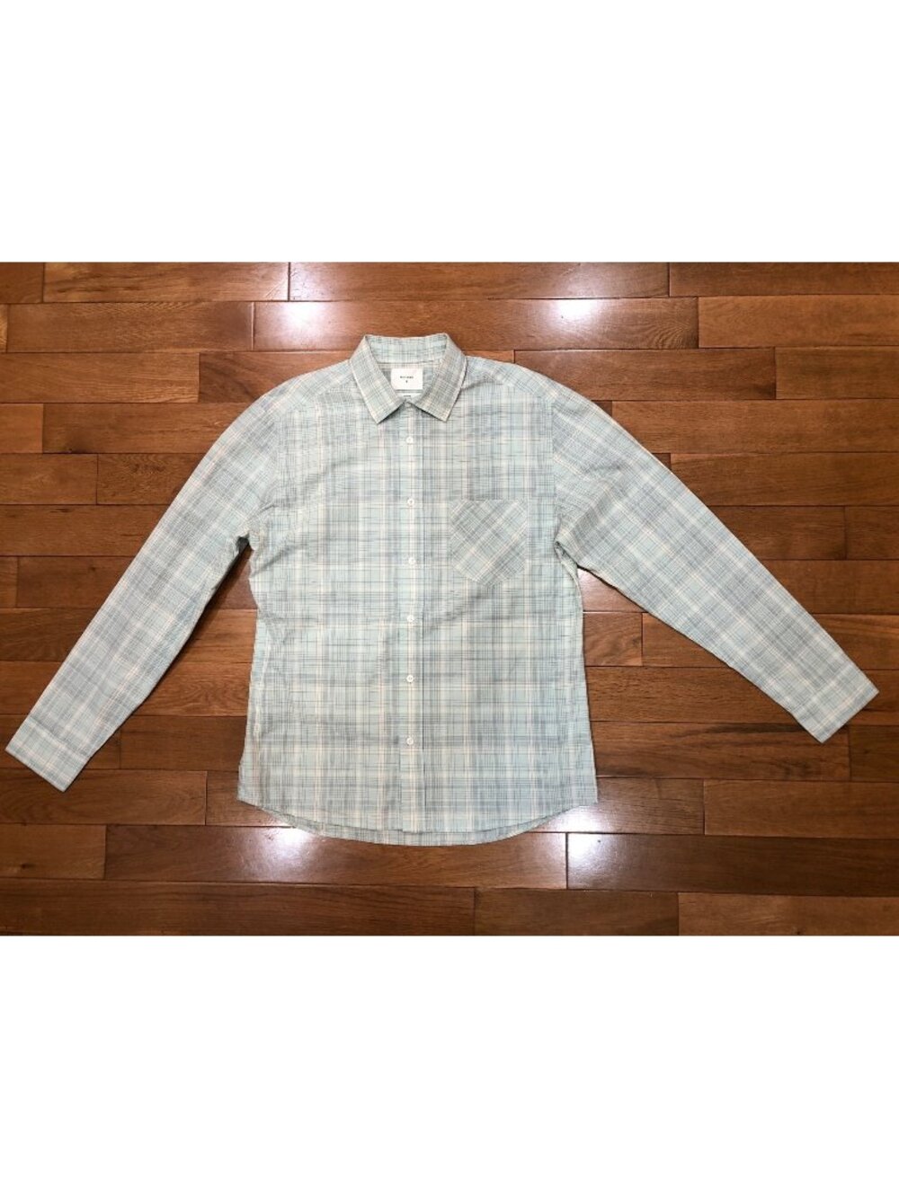NWT Billy Reid Green Plaid Button Front Shirt Size M Coastal Prep Country Club